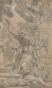 Kahden naispyhän marttyyrikuolema, 1625-1704. tekijältä Cosimo Ulivelli