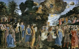 Discesa dal monte Sinai Laskeutuminen Siinain vuorelta, 1481-1482.