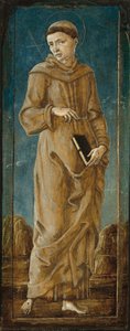 Pyhä Franciscus [äärivasemmalla paneeli], n. 14701480.