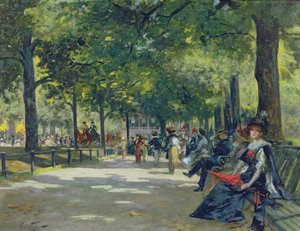 Hyde Park, Lontoo (öljy kankaalle)
