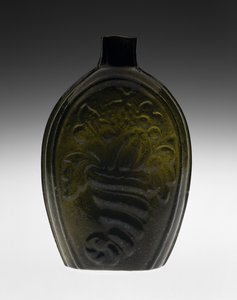 Kuviopullo, luultavasti 1820-luku (lyijytön lasi) tekijältä Coventry Glass Works