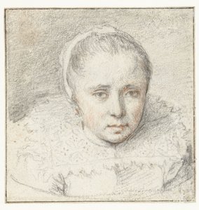 Nuoren naisen muotokuva tekijältä Crispijn van de Passe (I) (attributed to)