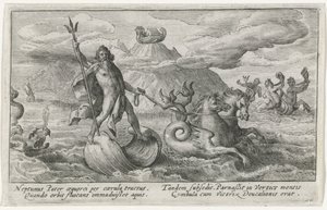 Neptunus rauhoittaa aallot Ovid