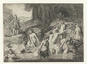Diana muuttaa Actaeonin peuraksi Metamorphoses of Ovid (sarjan nimi)