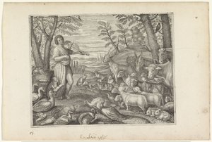 Orpheus lumoaa eläimet musiikillaan Ovid