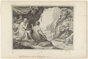 Polyphemus ja Acis rakastavat Galateaa Metamorphoses of Ovid (sarjan nimi)