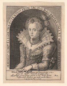 Prinsessa Elizabeth Stuart tekijältä Crispijn van de Passe I