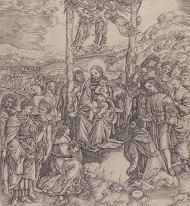 Maagien palvonta, 1500-10. tekijältä Cristofano di Michele Martini