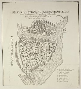 Konstantinopolin kartta vuodelta 1422
