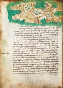 Ithakin kartta, noin 1420 (pergamentti).