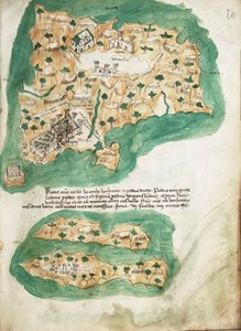 Naxosin pergamenttikartta, n.1420 (pergamentti).
