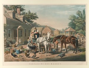 Valmistautuminen Marketiin tekijältä Currier and Ives