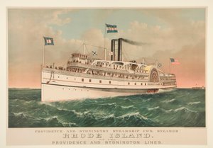 Providence ja Stonington Steamship Co tekijältä Currier and Ives