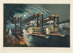 Mississippin mestarit tekijältä Currier and Ives