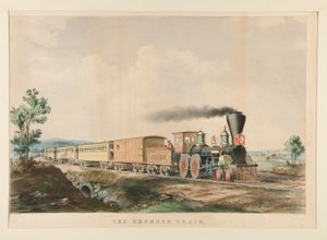 Pikajuna tekijältä Currier and Ives