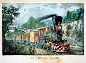 Express Train, USA, 1870