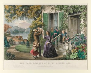 Elämän neljä vuodenaikaa: Keskiaika tekijältä Currier and Ives
