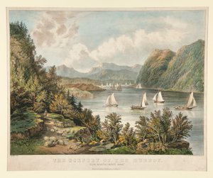 Hudsonin maisema. Näkymä, Lähellä tekijältä Currier and Ives