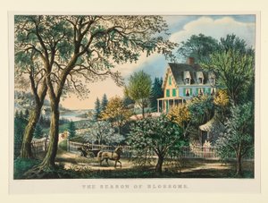 Kukkien kausi tekijältä Currier and Ives