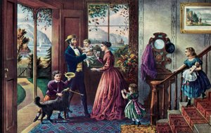Voiman kausi, keskiaika, 1868. tekijältä Currier and Ives