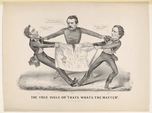 The True Issue or Thats Whats the Matter, 1864. tekijältä Currier and Ives