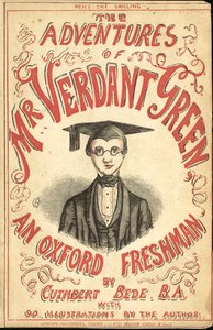Kansikuva elokuvalle The Adventures of Mr Verdant Green An Oxford Freshman tekijältä Cuthbert Bede