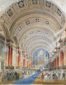 Interior Perspective, Leedsin kaupungintalo tekijältä Cuthbert Brodrick