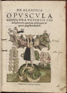 De Alchimia opvscvla complvra vetervm philosophorum, 1550 tekijältä Cyriacus Jacob