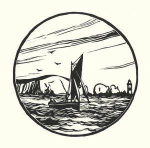 Kalastusveneet ja proomut: Itchen Ferry Boat (puupiirros)