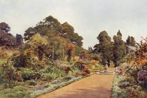 Keskuskävely, Claremont, pohjoiseen katsova (värilitho) tekijältä Cyril Ward