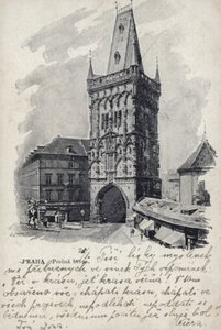 Ruutitornia kuvaava postikortti tekijältä Czech Photographer