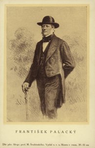 Frantisek Palacky (1798-1876), tšekkiläinen historioitsija ja poliitikko tekijältä Czech School