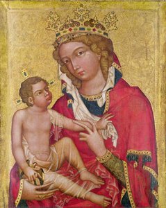 Neitsyt ja lapsi, n. 1350 (paneelissa marouflage ja tempera)