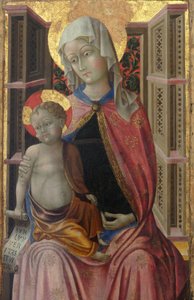 Neitsyt ja lapsi, yksityiskohta (maalaus) tekijältä Da Paolo Visso