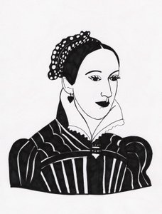 Mary Queen of Scots, 2017 (huopakynä paperille)