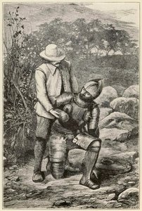 Christian ja Faithful liittyvät joukkoon The Pilgrims Progress From This World, To That What Is To Come -sarjasta. John Bunyan (1628-1688) kuvitus Thomas Dalziel (1823-1906) Faithful auttaa vauhtia