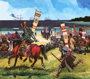 Amerikkalaiset saapuvat nykyisen Tokionlahden alueelle 8. heinäkuuta 1853. tekijältä Dan Escott