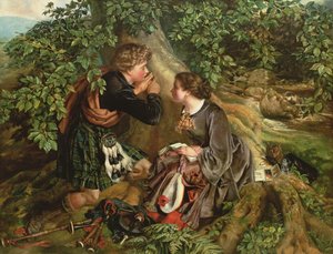 Scottish Lovers, 1863 tekijältä Daniel Maclise