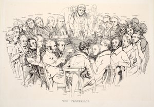 Fraserilaiset, pubi. 1835 (kaiverrus) tekijältä Daniel Maclise