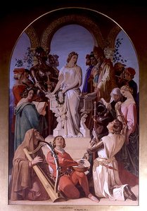 Ritarillisuuden henki (öljy kankaalle) tekijältä Daniel Maclise