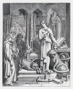 Kuvitus Tennysonin runolle Prinsessa (kaiverrus) tekijältä Daniel (after) Maclise