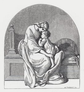 Kuvitus Tennysonin runolle Prinsessa (kaiverrus) tekijältä Daniel (after) Maclise