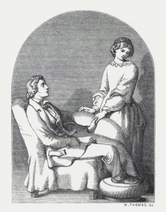 Kuvitus Tennysonin runolle Prinsessa (kaiverrus) tekijältä Daniel (after) Maclise