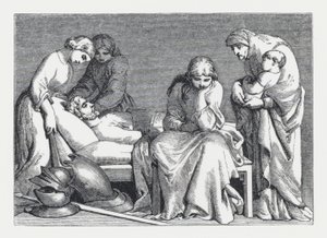 Kuvitus Tennysonin runolle Prinsessa (kaiverrus) tekijältä Daniel (after) Maclise