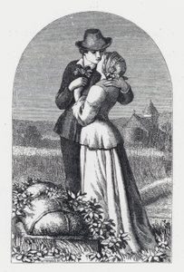 Kuvitus Tennysonin runolle Prinsessa (kaiverrus) tekijältä Daniel (after) Maclise