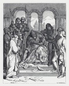 Kuvitus Tennysonin runolle Prinsessa (kaiverrus) tekijältä Daniel (after) Maclise