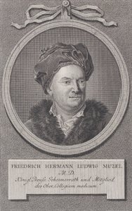 Friedrich Ludwig Hermann Muzelin muotokuva, n. 1778. tekijältä Daniel Berger