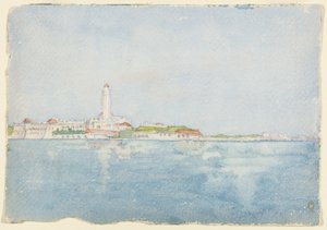 Sketch Otettu Algerissa, Pohjois-Afrikassa, Travel Sketch, 1896.