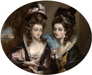 Rouva Gwynne ja rouva Bunbury Windsorin iloisina vaimoina, n. 1779