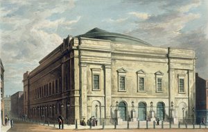 Theatre Royal, Drury Lane, Lontoo, suunnitellut Benjamin Wyatt vuonna 1812, 1826
